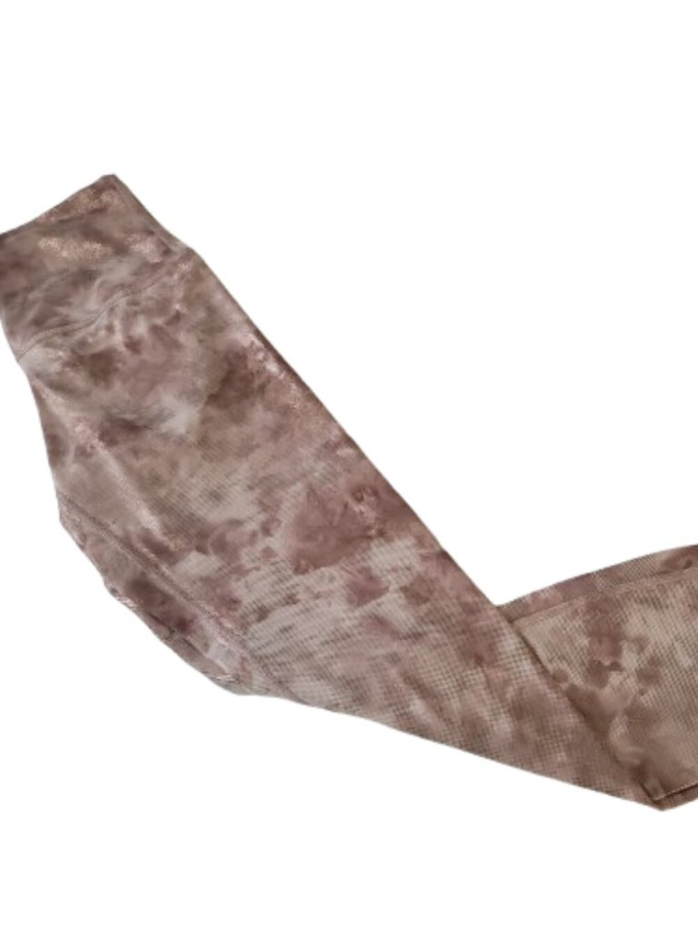 Lululemon Girls Leggings Brown Beige Tie‑Dye High‑Waist Size 4 - Picture 11 of 13